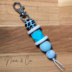 Blue Leopard Keyring - Dante’s Pet Shop