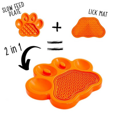 Pet DreamHouse PAW 2-in-1 Slow Feeder & Lick Pad - Dante’s Pet Shop