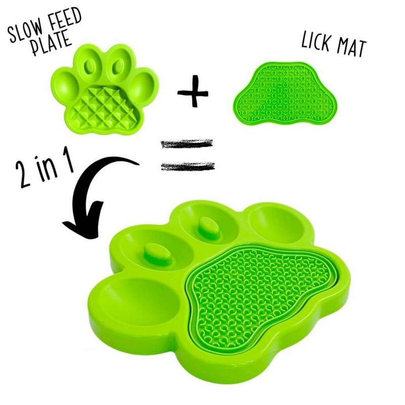 Pet DreamHouse PAW 2-in-1 Slow Feeder & Lick Pad - Dante’s Pet Shop